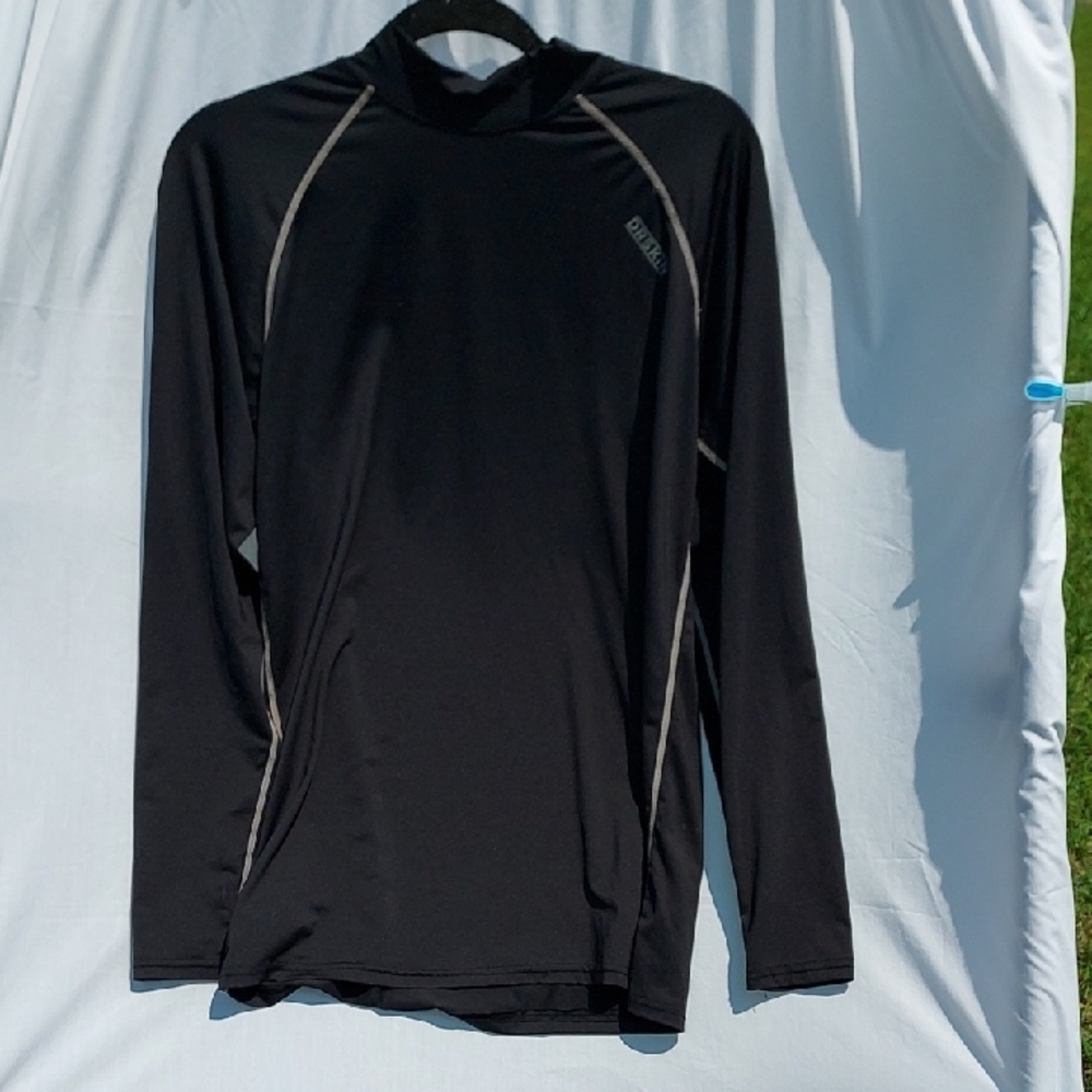 Drskin Mens The Winning Performance Compression Shirt Black Size XL Long Sleeve